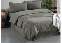 Постельное белье Washed Cotton Sikel - Soho Firfirli Yesil (Turkey), евро